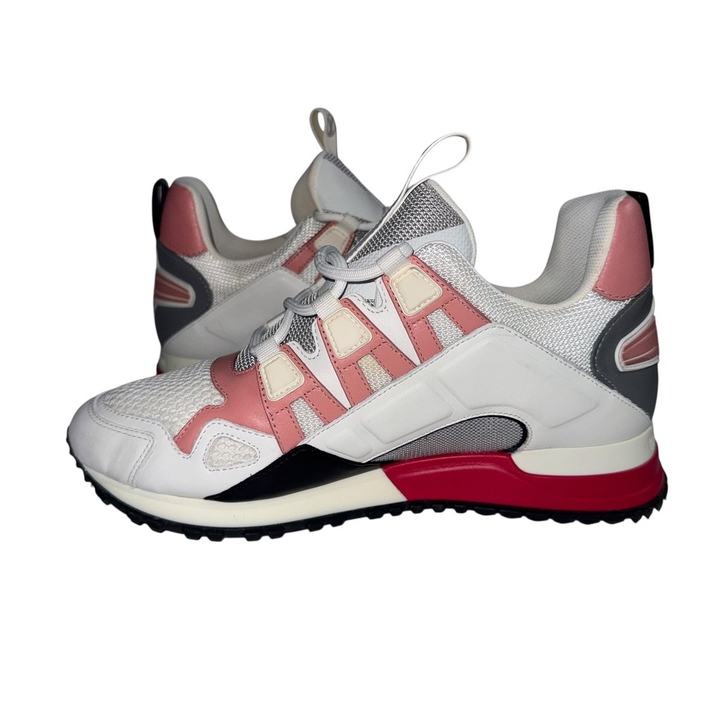Louis Vuitton Run Away Sneaker Women's 36.5 White Pink CL1118 Made‎ in Italy - Picture 7 of 16